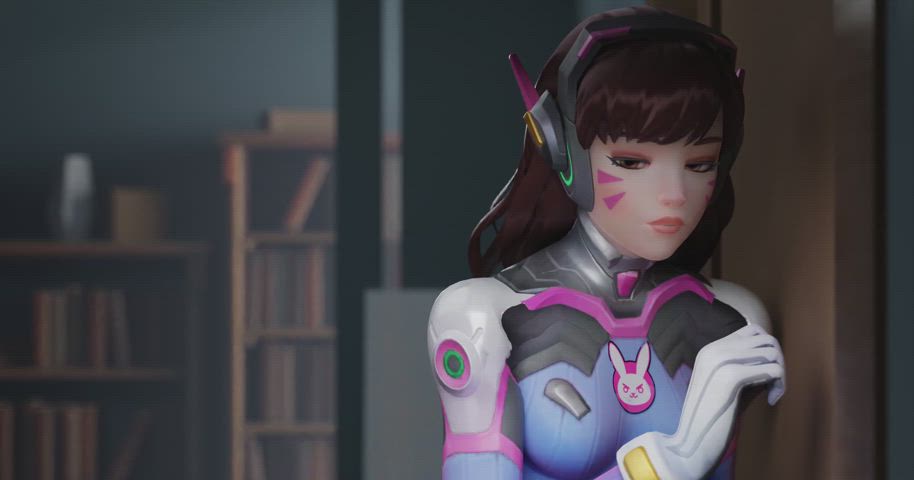 3d animation bbc blowjob cockslap deepthroat face fuck facial licking overwatch clip