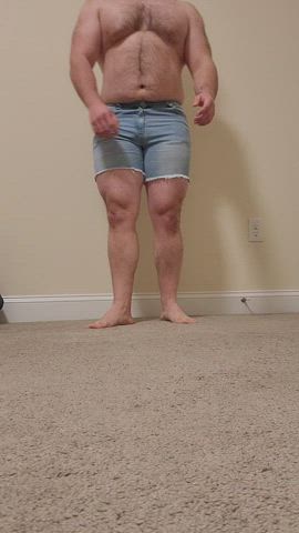 POV: I show you my new jorts then do some awkward flex/strip tease thing for you