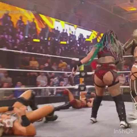 ass booty thick wrestling clip