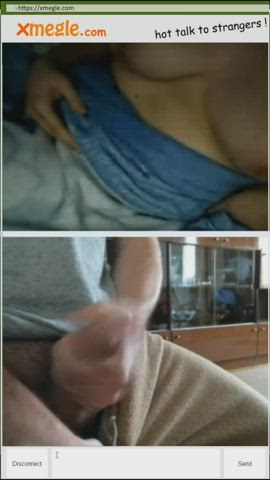 masturbating reaction stranger webcam clip