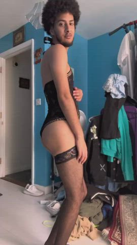 femboy gay lingerie sissy clip