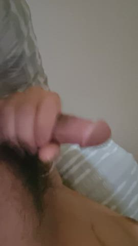 21 years old asian circumcised cock hairy cock male masturbation wet and messy clip