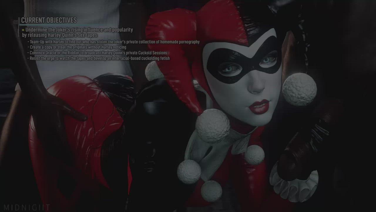 Harley Quinn - BLACKED and GAMIFIED (DC, Arkham City/Knight)