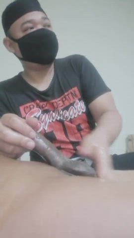 Asian Cock Erection Malaysian Massage Oiled Penis Sucking clip