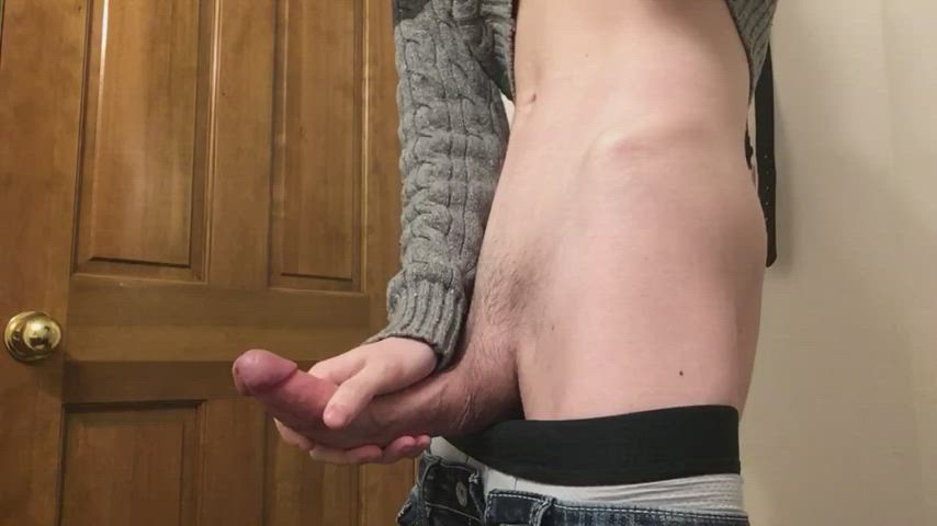Jerking my cock for you