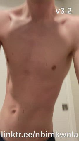 gay skinny stripping twink underwear clip
