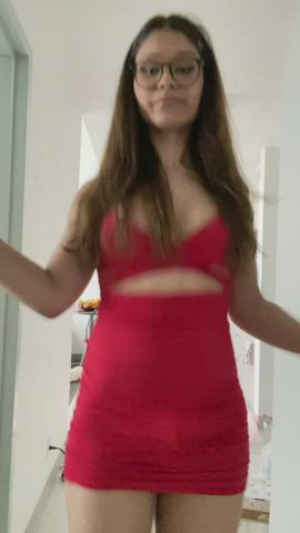 Would you take me out to dinner if I wore this red dress? 💋🍆