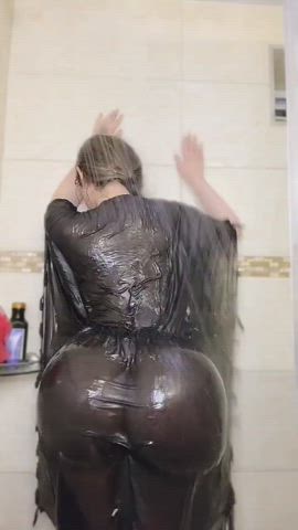 amateur ass clapping homemade shower wet clip