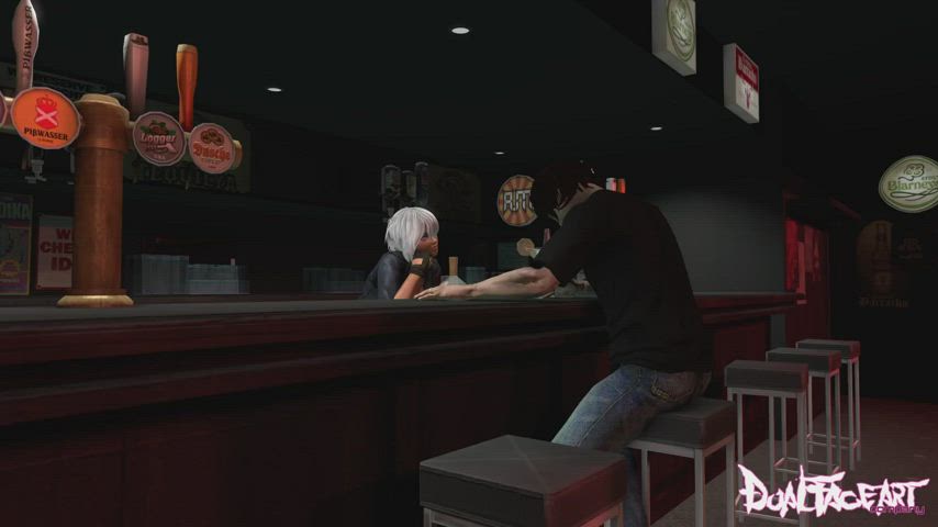 Fucking The Hot Bartender 3D Hentai