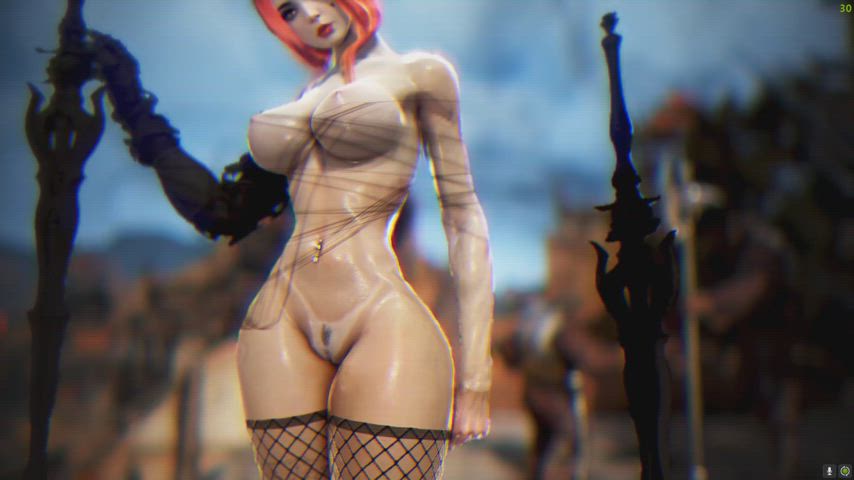 3d babe nsfw redhead slutty clip