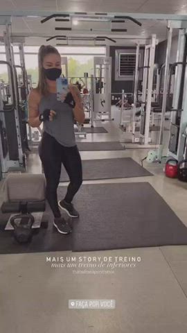 Fitness Gym Selfie clip