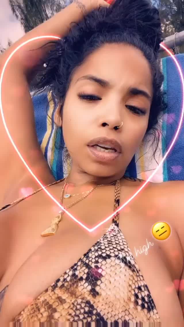 big tits bikini cleavage havana ginger pool clip