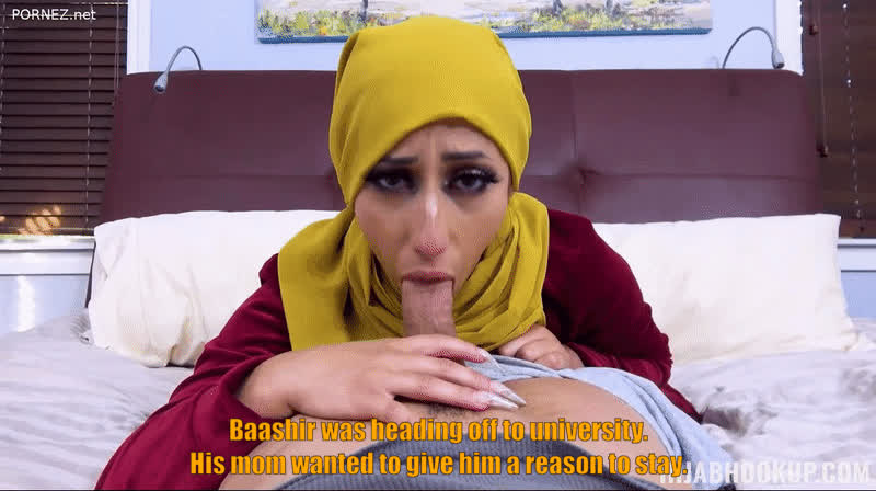 arab caption clothed family hijab mom muslim son taboo clip