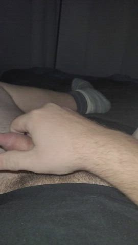 jerk off male masturbation uncut clip