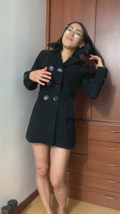 Big coats on a small girl… is that appreciated?