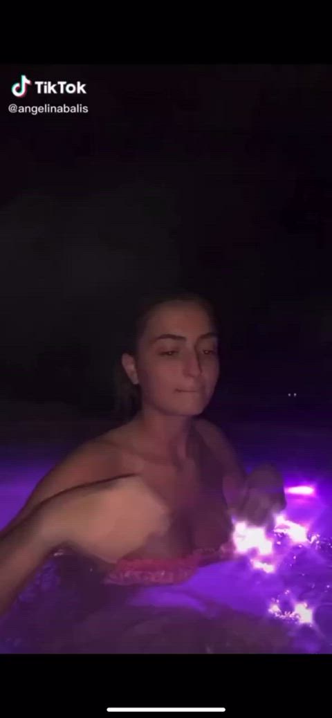 18 years old big tits slut teen thot tiktok clip