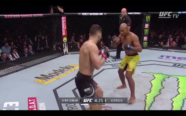 Jacare |Weidman| Head movement with pressure