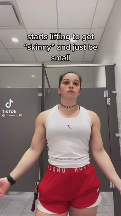 Bodybuilder Fitness Muscular Girl TikTok clip