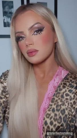 blonde brazilian brown eyes celebrity facial goddess labia lingerie tease trans clip