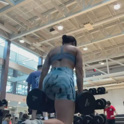 amateur big ass blue eyes brunette college fitness gym natural tits pawg sneakers