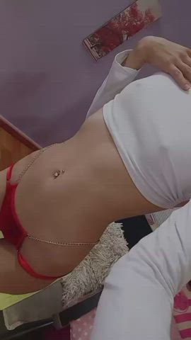 latina model nipple piercing pierced piercing skinny tits webcam clip