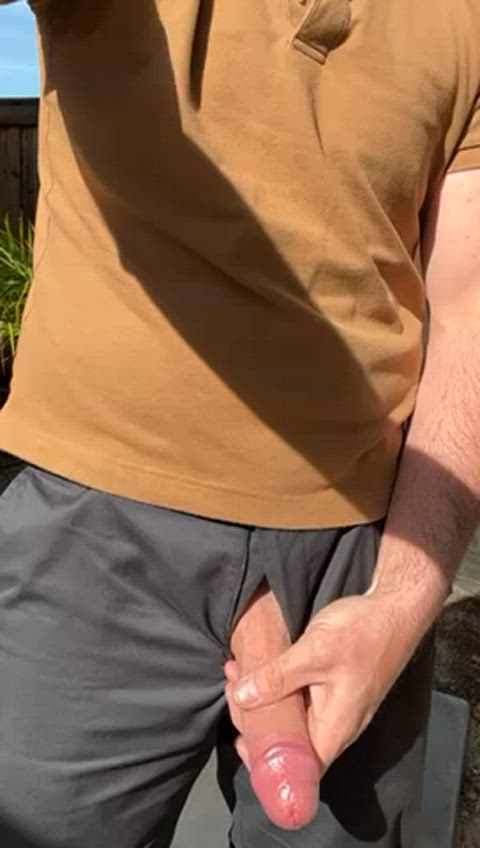 Love the feeling of my cock in the sun ;)