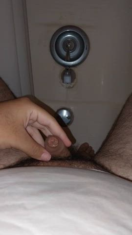 chubby fetish foreskin hairy pee peeing piss pissing trans uncut clip