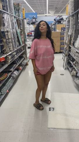 Showing off in Walmart