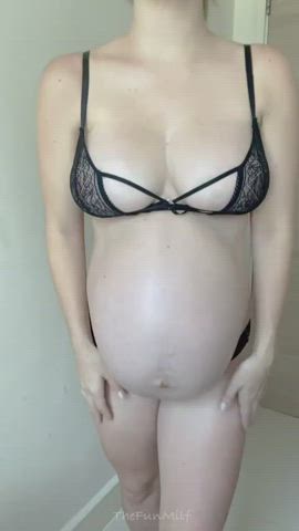 ass big tits bra knickers pregnant puffy clip