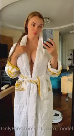 big tits censored dontslutshame huge tits octokuro robe tease clip