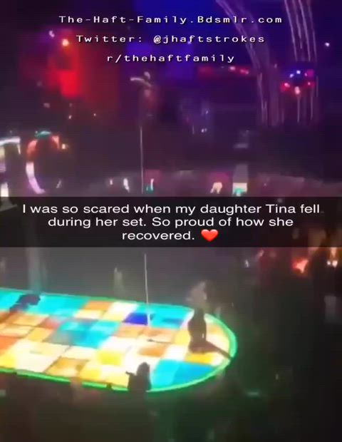 Scary moment during my daughters pole dance performance