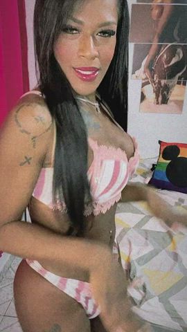 Bikini Clothed Cute Dancing Femboy Gabriela Correa Smile Trans clip