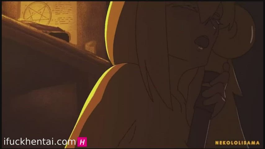 animation blonde dildo hentai horny hostel wet pussy clip