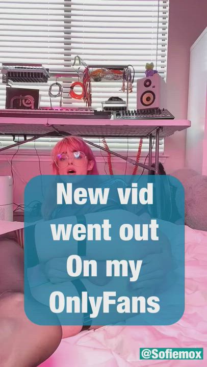 New video on my OF??Cum watch me fuck myself with a dildo and then do a role play