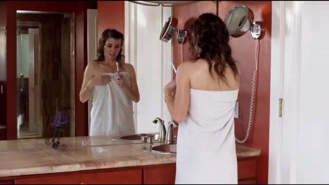Melissa Johnston - Barely Legal - topless self-pleasuring with toothbrush scene