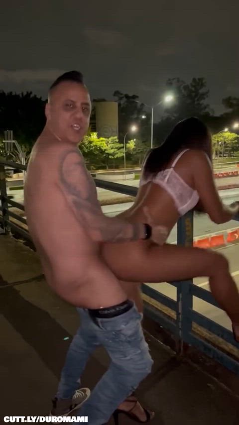 Amateur Brazilian Cuckold Dogging Hotwife Public Standing Doggy Porn GIF by duromami