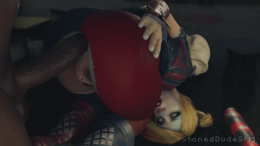 3d anal animation big ass big dick doggystyle harley quinn rule34 clip