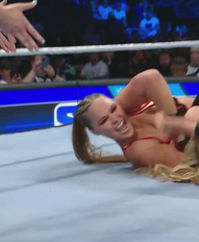 big tits celebrity wrestling clip