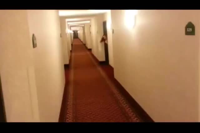 Caught flashing in the hotel