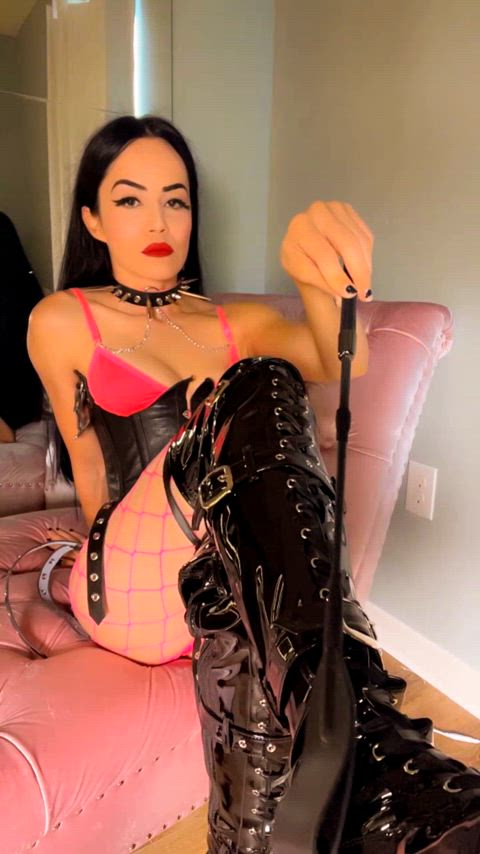 bdsm domination femdom tease teasing whipping clip