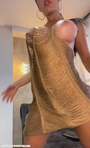 big tits boobs dancing dress onlyfans see through clothing twerking upskirt clip