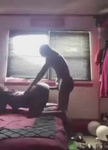 Big Ass Doggystyle Ebony Ebony Couple Hair Pulling clip