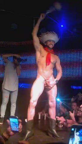 Big Dick Cock Dancing Gay Naked Nightclub Stripper clip