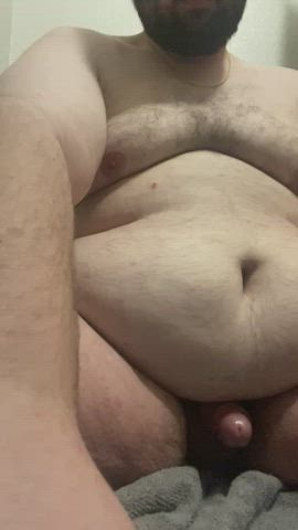 belly button chubby male masturbation clip