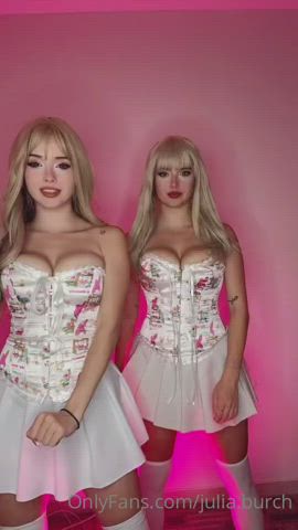Blonde Tits Twins Porn GIF by doubleusername