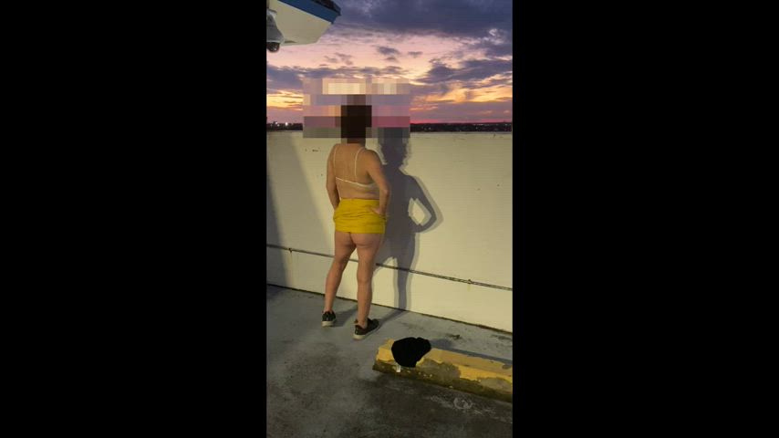 amateur ass milf milfs public skirt sneakers strip tits wife clip