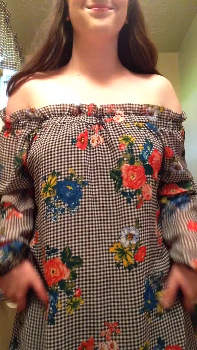 This dress makes it easy to flash my boobs