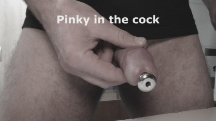 Pinky in the cock