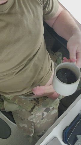 army balls big dick jerk off male masturbation solo clip