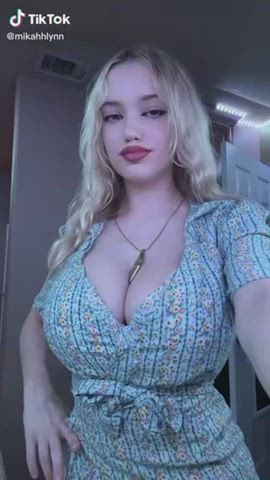 Blonde Huge Tits TikTok clip